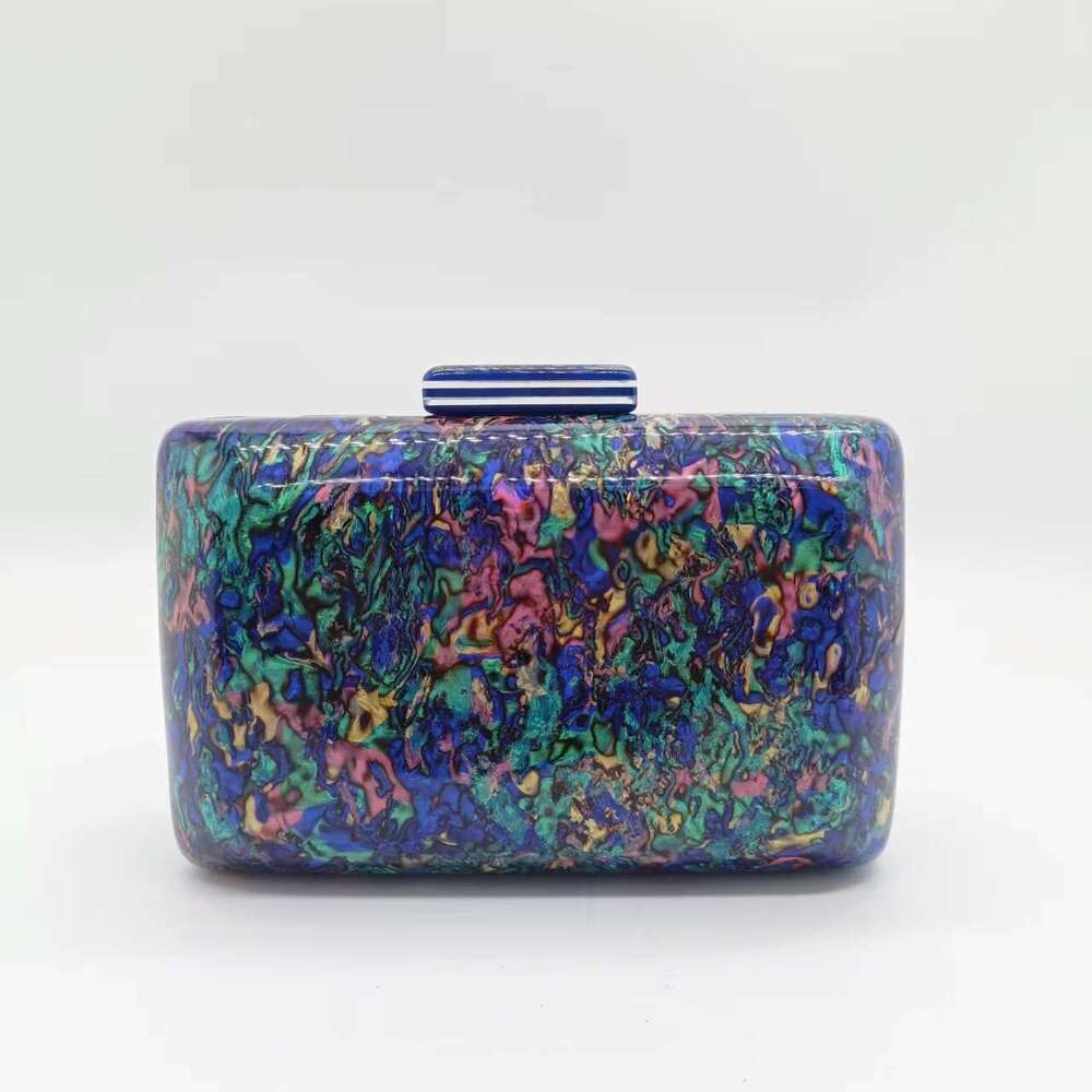 Shoulder for Women, Crossbody Marble New Fashion Summer Beach Acrylic Evening Bag, Small Square Bag