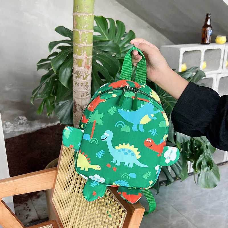 New School Season Childrens Bag Oxford Cloth Cartoon Dinosaur Pattern Backpack Small Gift Schoolbag for Kindergarten Babies M250811