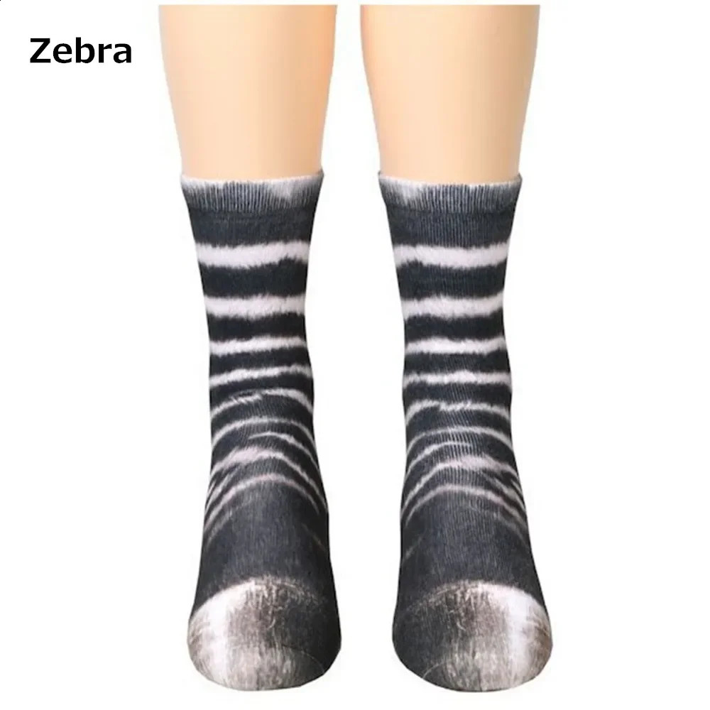 Unisex Adult 3D Print Animal Paw Socks Creative Funny Cat Dog Dinosaur Tiger Novelty Gag Christmas Gifts 250805