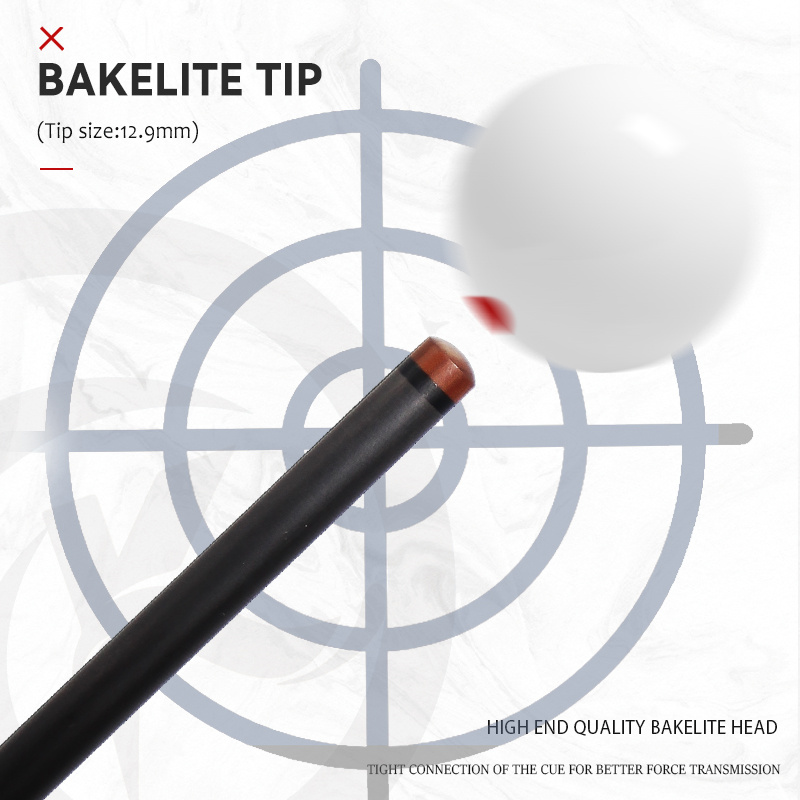 OKHEALING 100% Carbon Fiber 3pcs Break Jump Cue, Black Technology Low Deflection Billiard Cue Stick, Bakelite Tip, Total Length 58in/147cm, 20oz