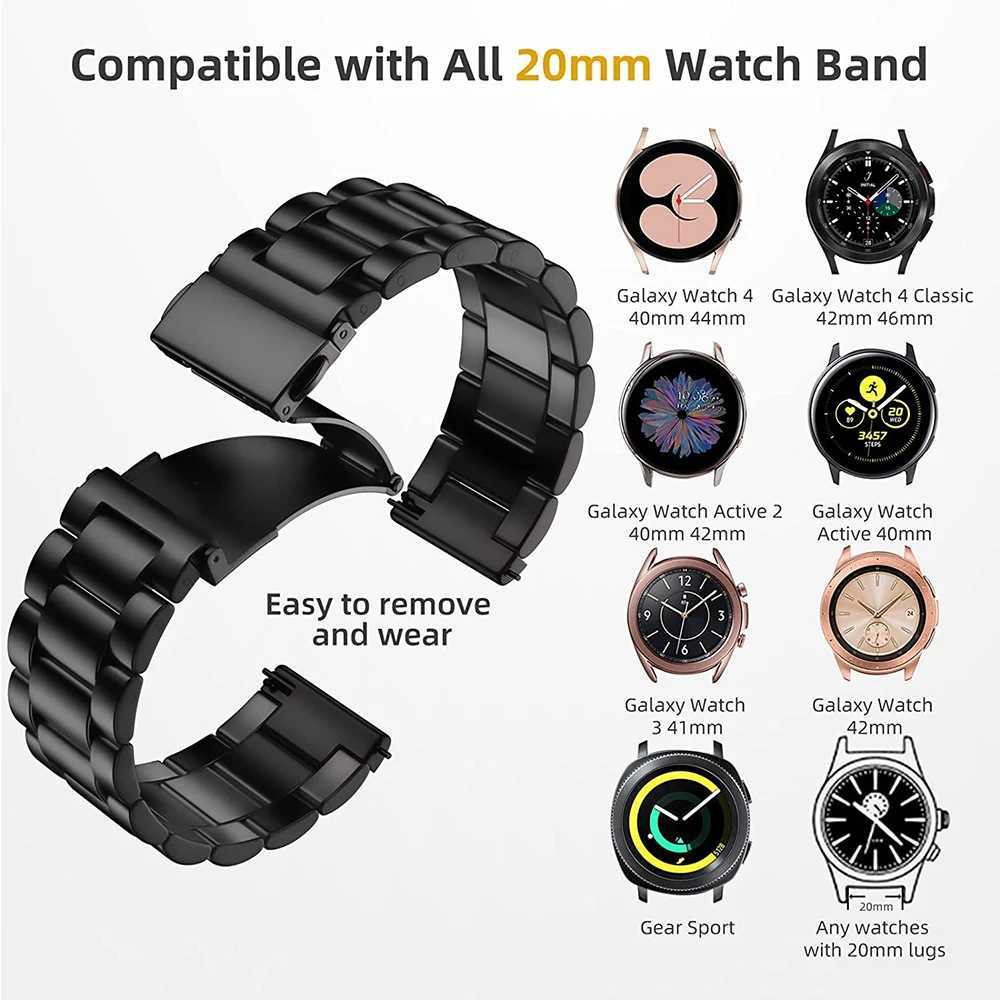 Metal Strap for Samsung Galaxy Watch sh/6/5/4 40mm 44mm Stainless Steel Band Galaxy Watch sh/4 Classic 47mm 43mm 46 42mm/5pro 45mm W250811