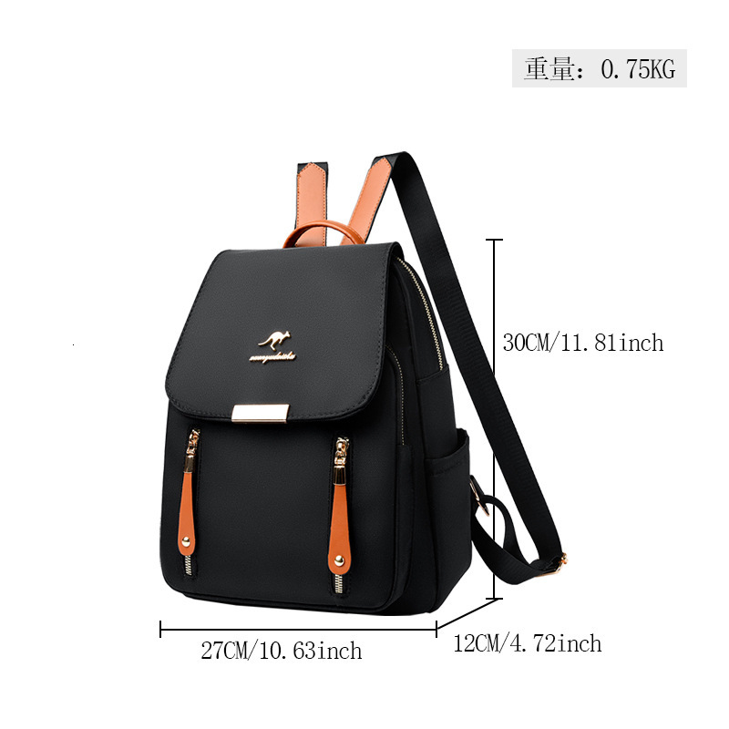 Textured Oxford Cloth for Women 2025 New Trendy Casual Travel Lightweight Large Capacity Backpack ddmymoon