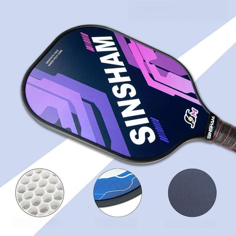 SINSHAM Graphite Carbon Fiber Pickleball Paddle Adults Professional Grade 11 Thick With Racket For Ages 9+