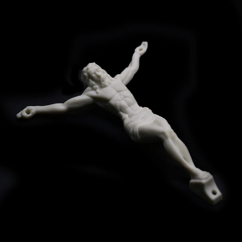 10pcs Jesus Cross Figurine Pendant Decorative Hanging Charm Ornaments Supplies for Indoor Outdoor Garden Yard Housewarmings 250807