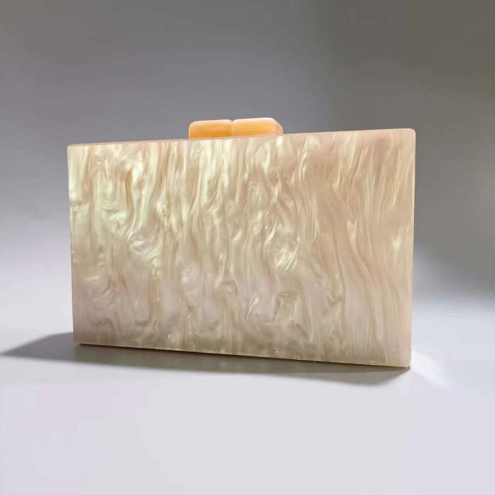 Women's New Pearlescent Acrylic Evening Bag Single Shoulder Crossbody Wedding Banquet Clutch