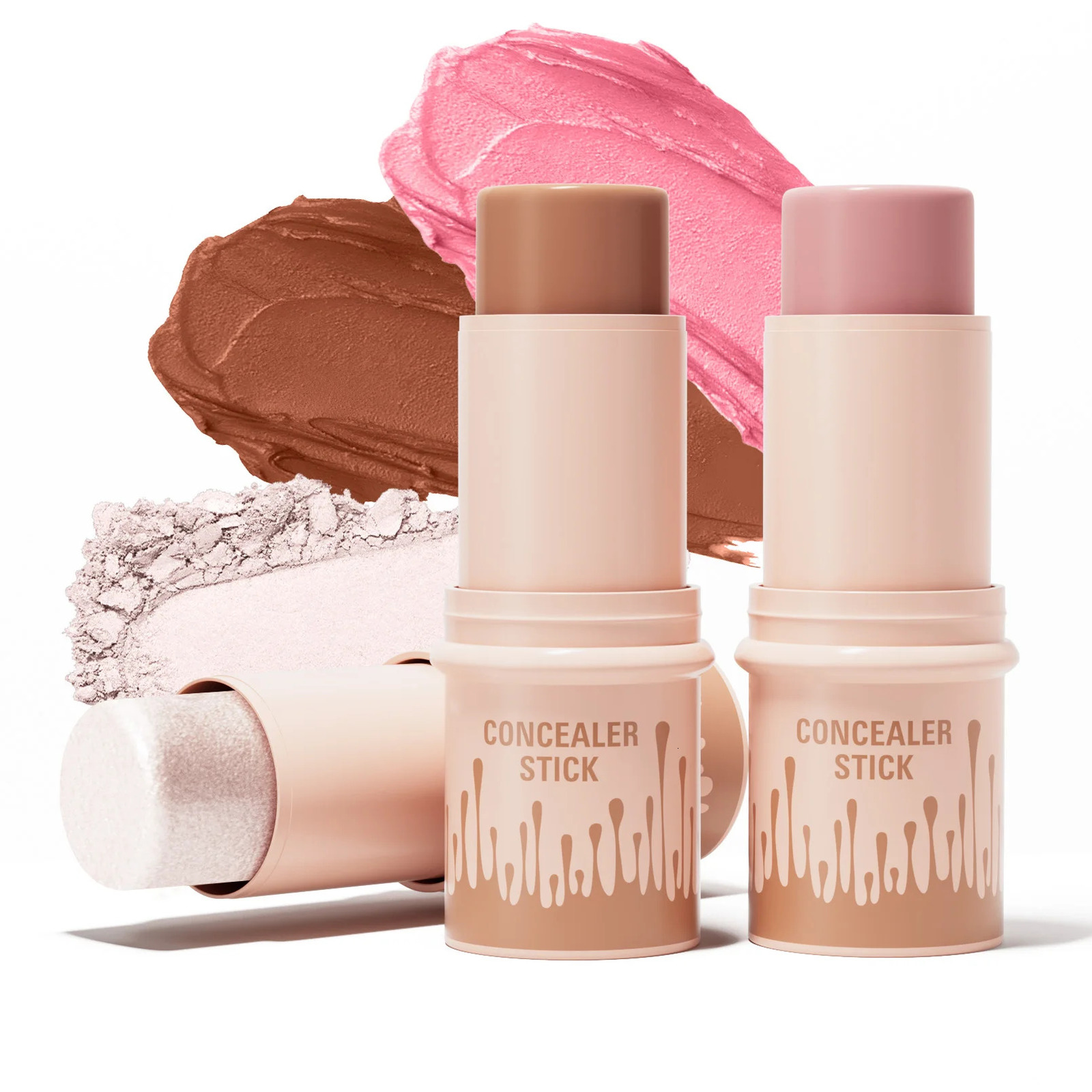 Makeup Face Contouring Bronzer Stick Multifunctional Highlighter Brightening Silkworm Blusher Rouge Cream Modify Concealer Pen 250811