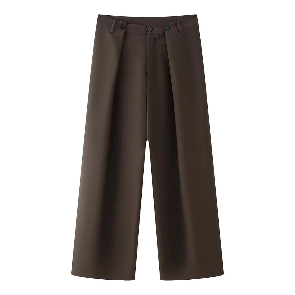 Taop Za Spring and Summer Womens Clothing with Belt Straight Sleeve Suit Coat Multiple Wearing Styles Casual Pants Set 250809