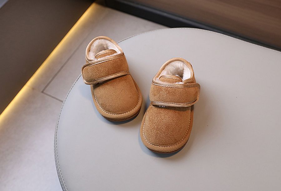 2024 New Winter Baby Snow Boots Warm Plush Little Boys Shoes Cutefeet Non-slip Fashion Toddler Girls Boots Sizes 15-19