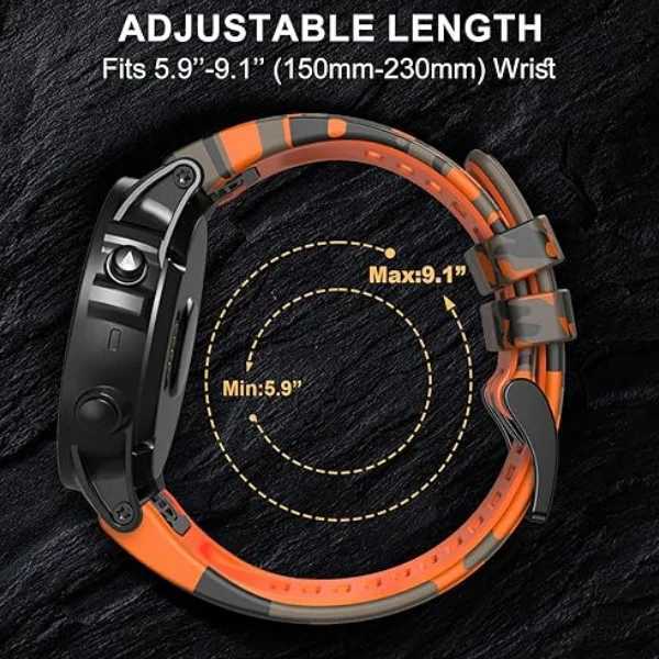 22mm 26mm Quickfit Silicone Smart Watch Strap for Garmin Epix Gen 2 Instinct 2 Fenix 7X 7 6X 6 Pro 5 5X Plus Bracelets W250811