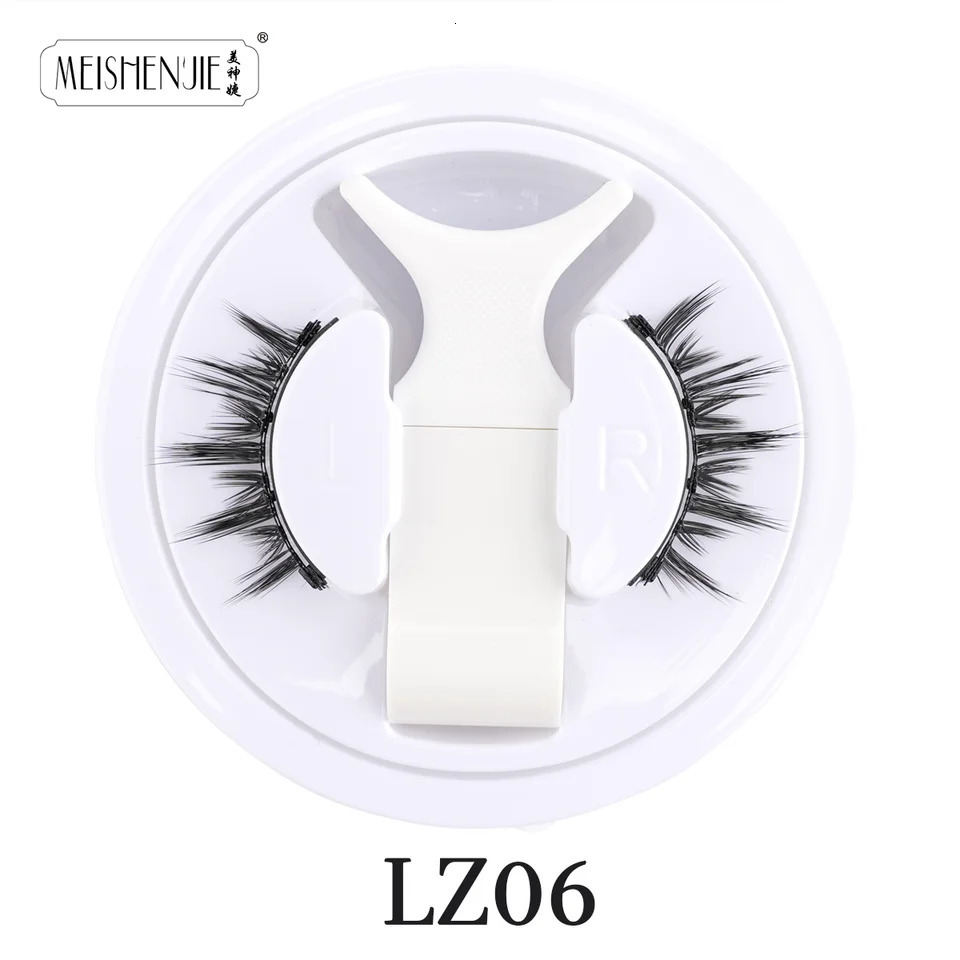 MEISHENJIE 1pair Magnetic Eyelashes Tweezers Set Reusable Eyelash Extension 3D Lash Natural Thick False Eyelashes No Glue Needed 250805