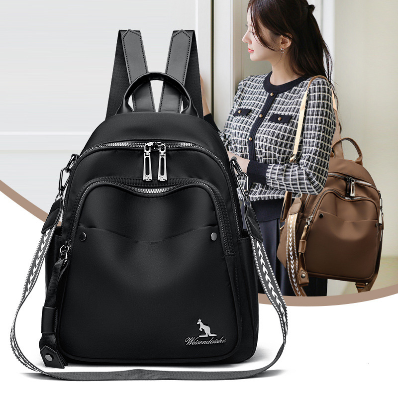 High Quality Waterproof Oxford Cloth Women's New Korean Style Casual School Bag Multifunctional Commuting Large Capacity Backpack ddmymoon