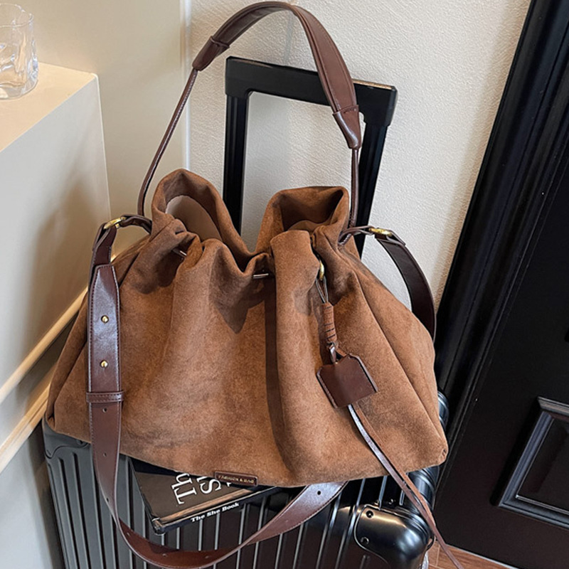 Suede Underarm Single Shoulder for Women New Melad Commuter Tote Large Capacity Crossbody Hobo Bag ddmymoon