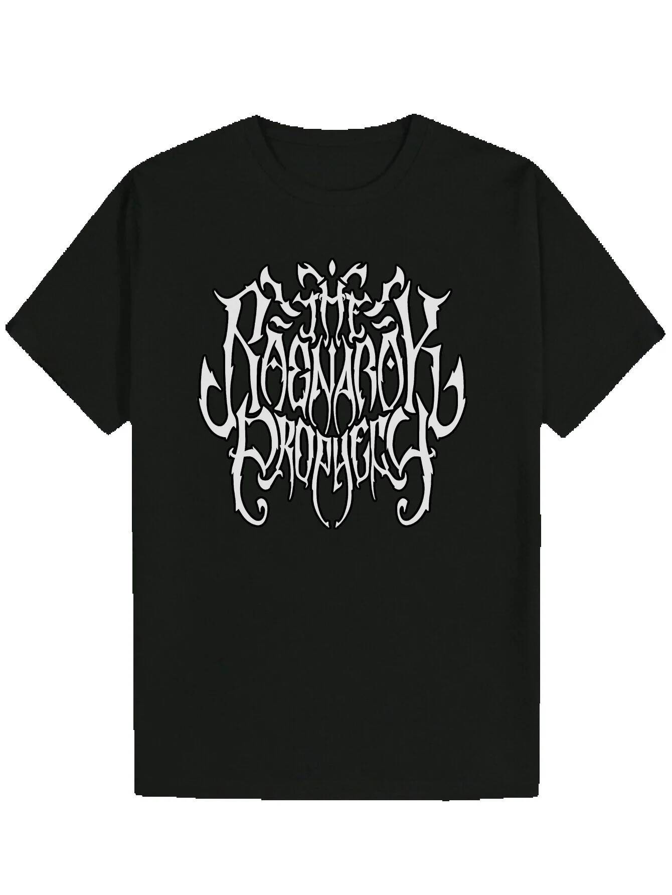 Men's Black Graphic - "BON VOYAGE" Bold Letter Print, Casual Crew Neck, Lightweight Polyester, Summer Style, Regular Fit, Motorcycle Cl