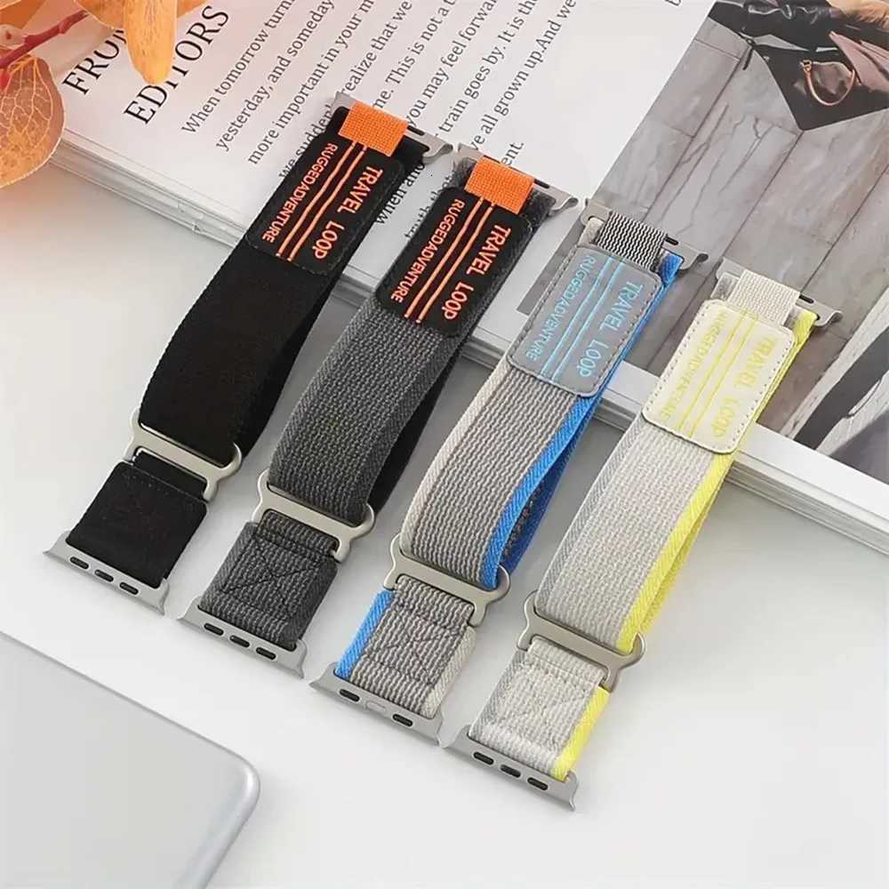 Trail Loop Strap For Apple Watch Band Ultra 49mm 45mm 46mm 44mm 41mm 40mm 42mm Nylon Sport Bracelet iwatch Series 10 9 8 7 6 5 4 W250811