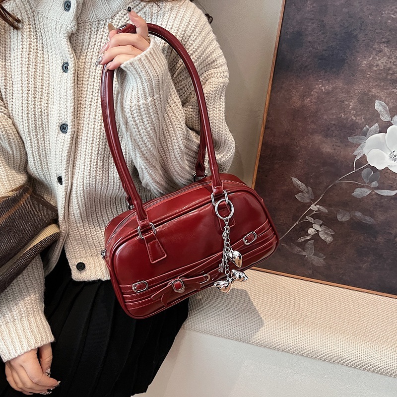 Solid Color Shoulder Large Capacity Commuter Simple Women's Small Square Personality Casual Elegant Travel Bag ddmymoon