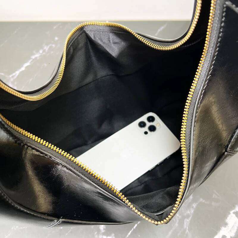 Vintage Half Moon Bags For Women Designer Handbags Purses 2025 New In PU Splicing Design Sequined Small Underarm Shoulder