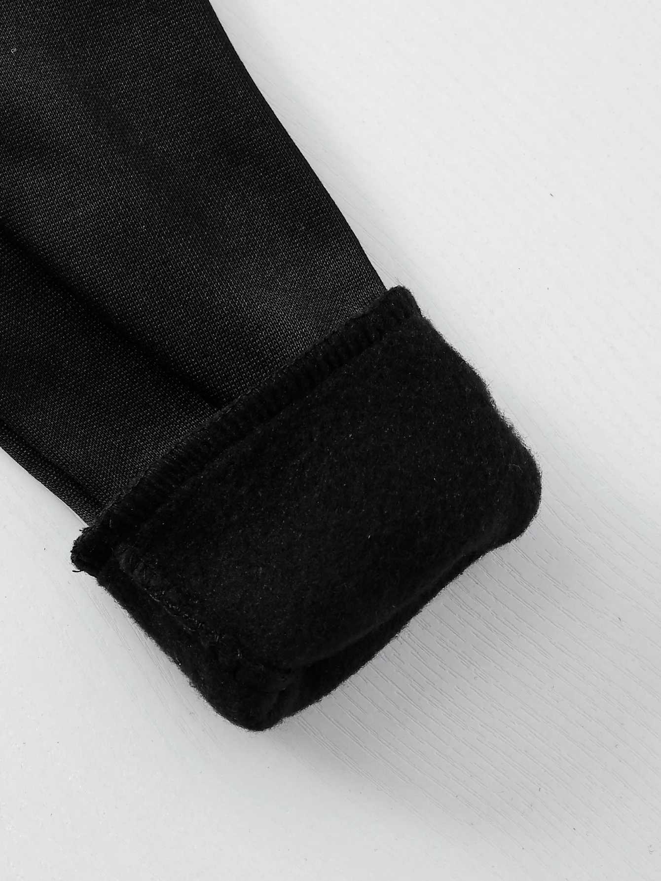 Boys Fashion Autumn and Winter Letter Los Angeles Trendy Printed Velvet Sweatshirt Hooded Pullover Casual Thickened Trousers Set Z250811