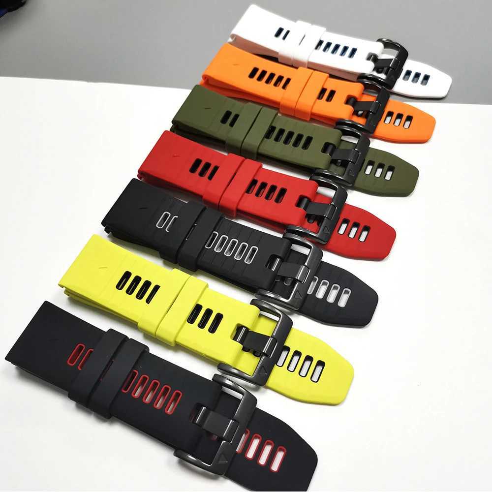 22mm 26mm Silicone Watch Band Strap for Garmin Fenix 7 7X 8 E 6X 6 Pro/Forerunner 970 965 955/Instinct 3 Solar QuickFit Bracelets W250811