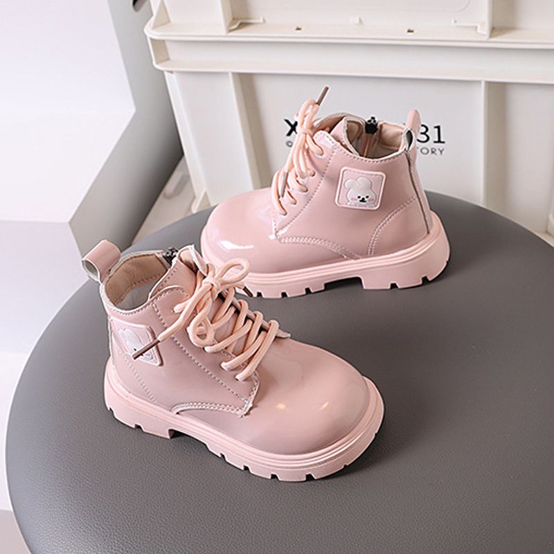 Kids Fashion Rabbit Boots Winter Autumn Soft Sole Zipper Cute Cartoon Design Short Girls Shoes Toddler Ankle Boots Sizes 21 - 30
