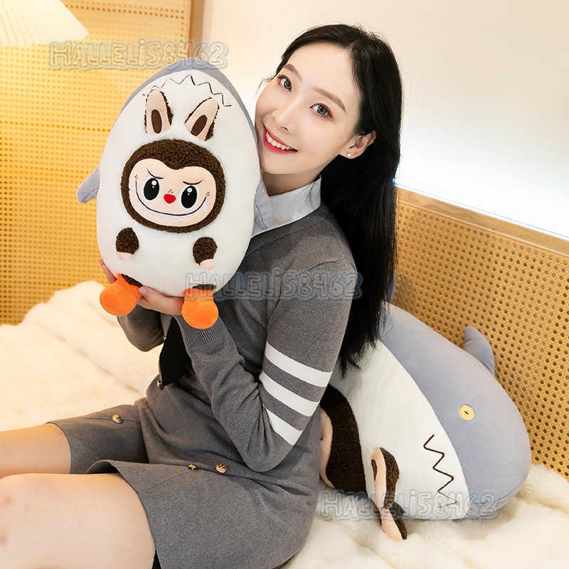 New Cute Shark Labubu Plush Toy Labubu Doll Creative Pillow Stuffed Animal H250811