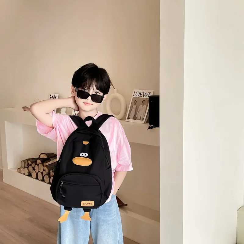 Cool Duck Backpack Fashionable Casual Versatile Children Schoolbag Stylish Backpack Student Bag M250811