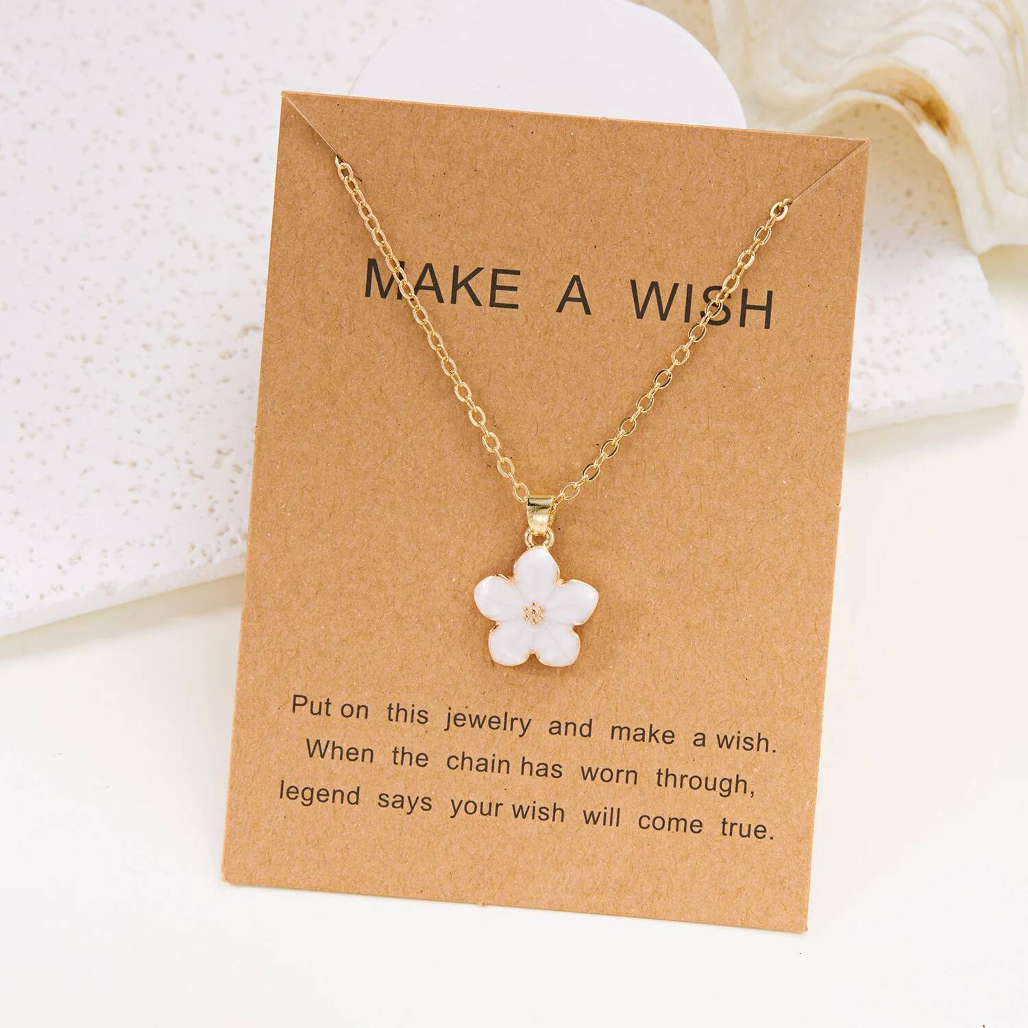 Simple Cute Cherry Blossom Necklace for Women Trendy Colorful Flower Pendant Choker Friendship Jewelry Party Gift
