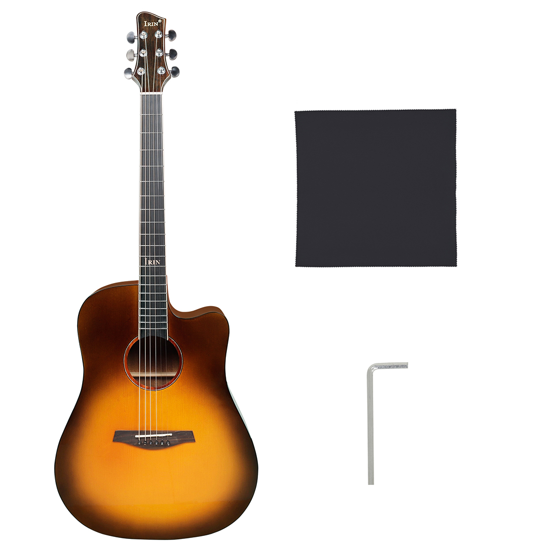 IRIN Factory Sale Upscale Spruce Mahogany Wood Guitars Singing Live Performance Examination 40 Inch GA Acoustic Guitar