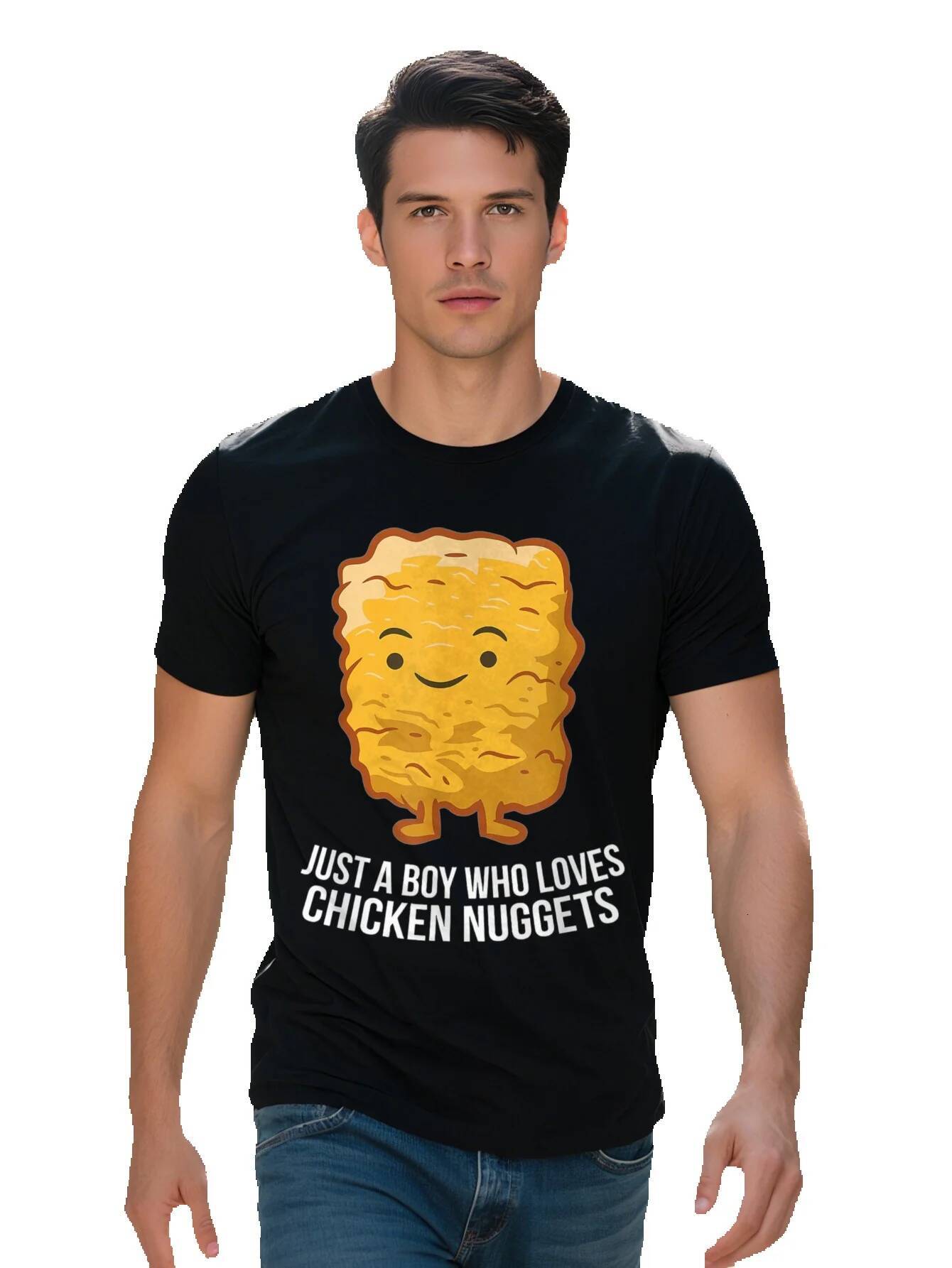 Men s Cotton T Shirt Chicken Nets Design Lightweight g Short Sleeve Round Neck Casual Fit 9e16f 227f4