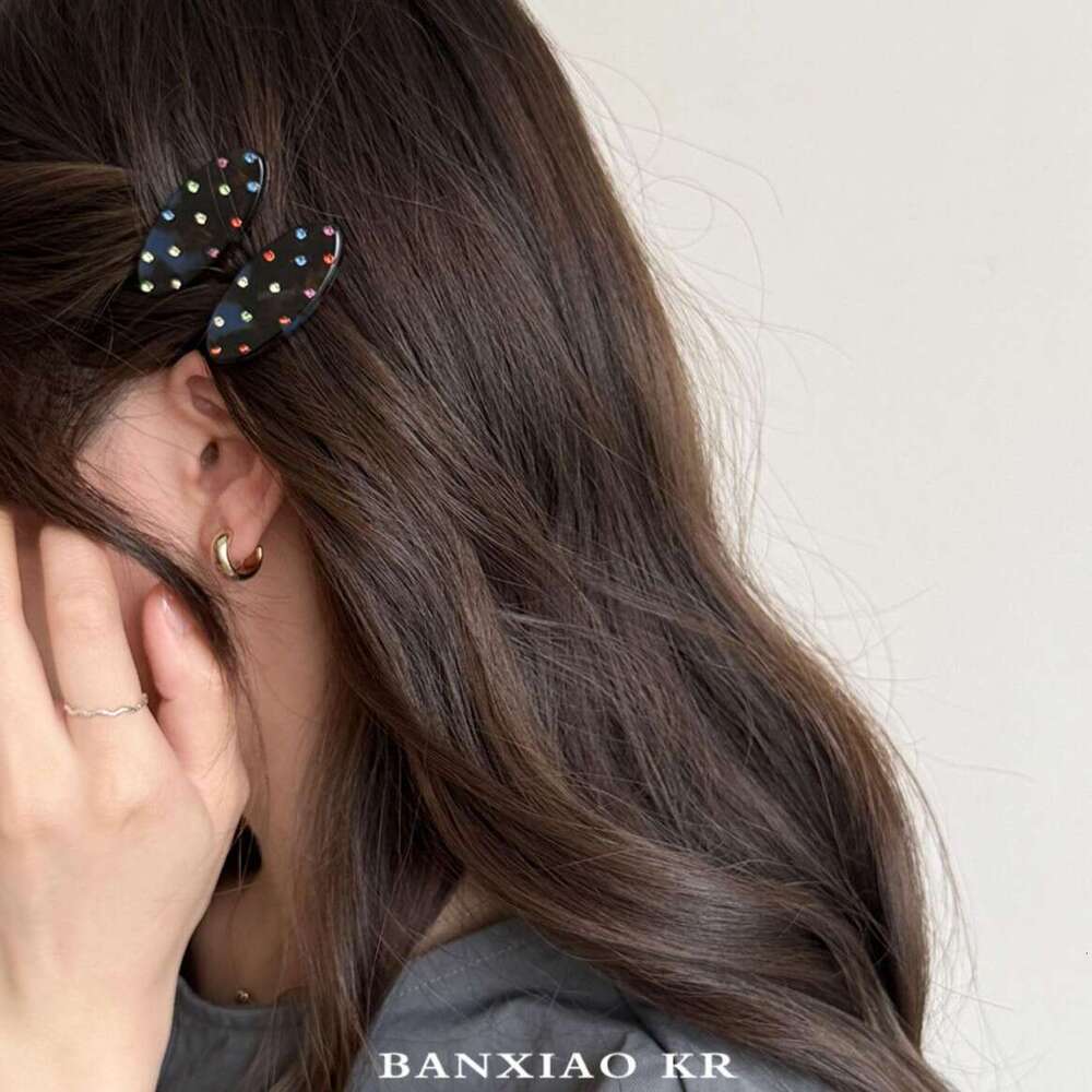 Fever Same Style Colorful Dia Korean Ins Duckbill Hair Accessories Women High-end Bangs Small Side Clip