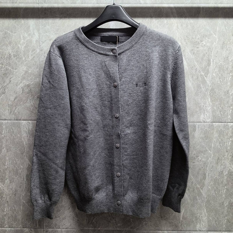 Letter Embroidered Women Cardigan Sweater Long Sleeve Buttons Knitted Jackets Luxury Designer Casual Spring Sweaters Knits