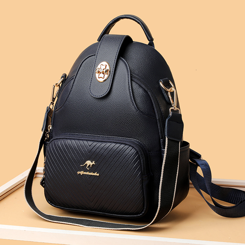 Soft Leather for Women, New Fashionable Multi-Functional Backpack, Outdoor Versatile Backpack ddmymoon