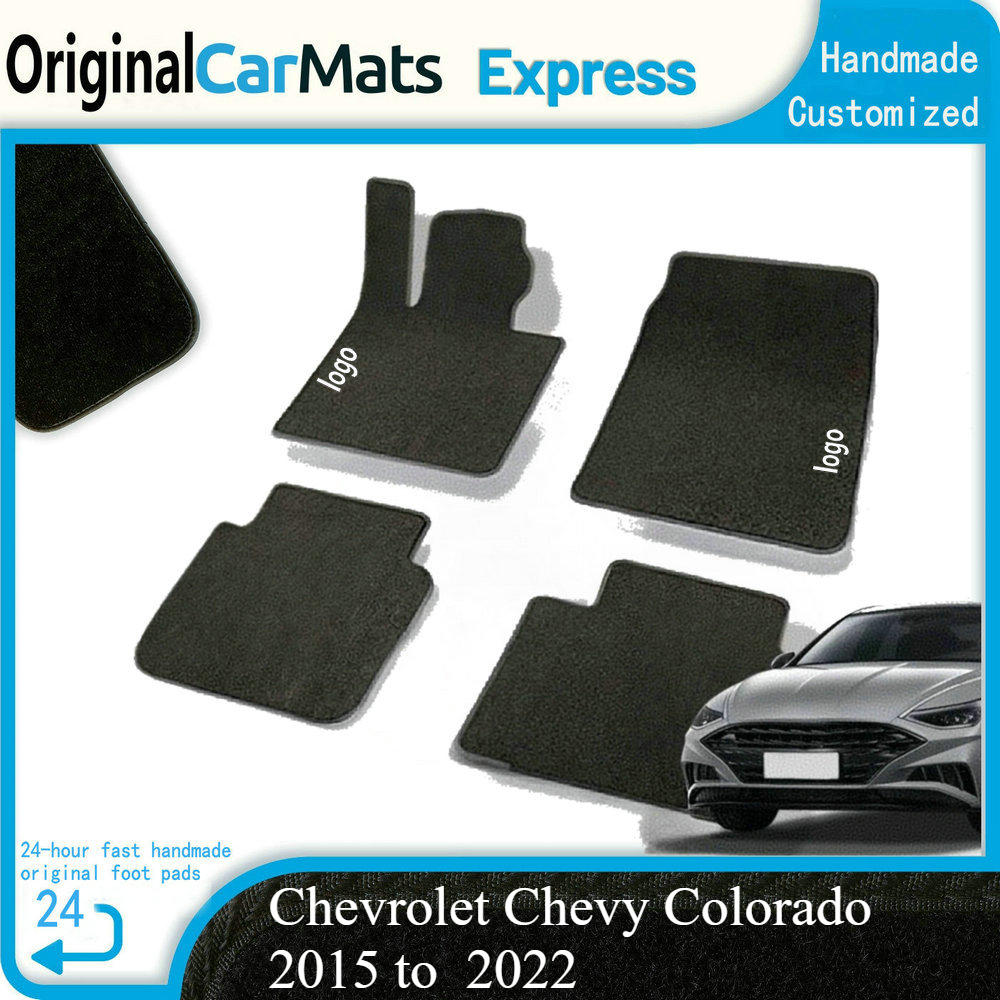 Car Floor Mats for Chevrolet Chevy Colorado 2015 to 2022 TPE 3D Foot Pad Set All Weather Auto Accessories