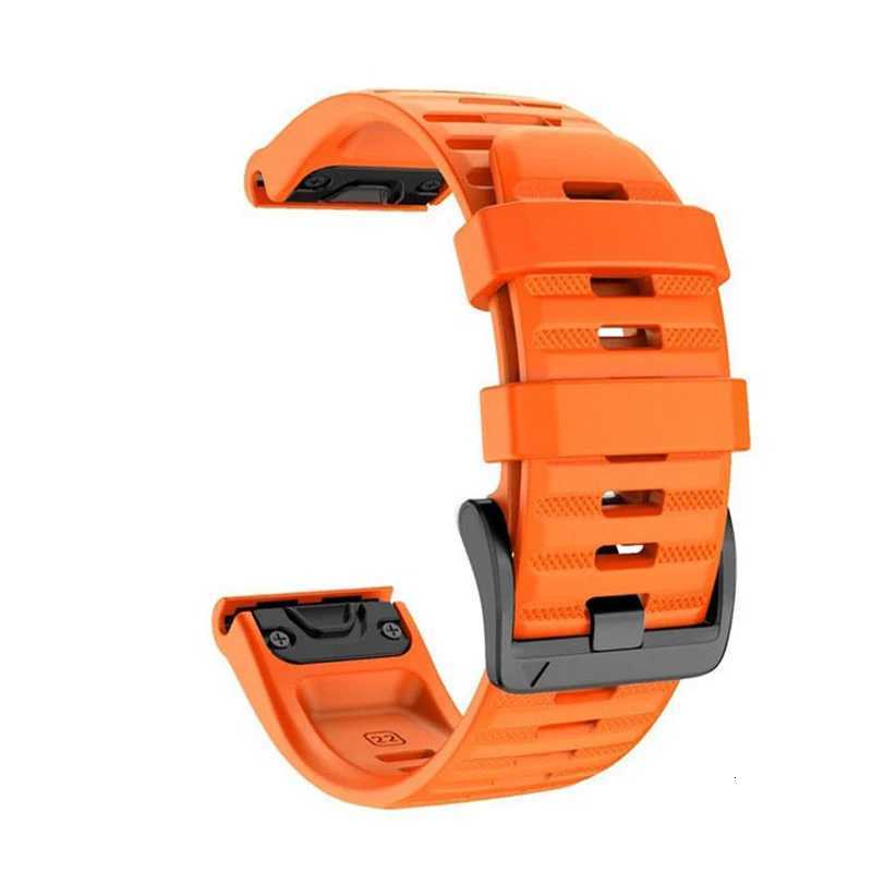 26mm 22mm QuickFit Watch Strap for Garmin Fenix 7X 7 Pro Sapphire Solar Silicone Watchband Fenix 8 E 6X 6 Pro 5X 5 Plus Bracelet W250811