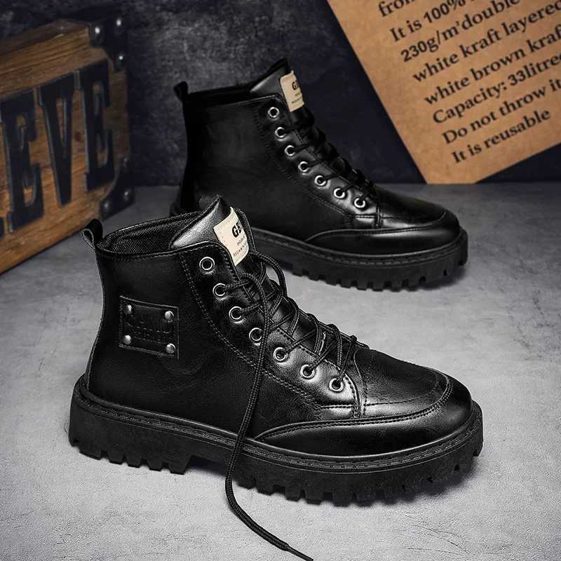 Gothic Mens Boots for Winter Mens Shoes on Offer With Free Shipping Shose Man Safety Boots Military Tactical Working Sneakers W250811