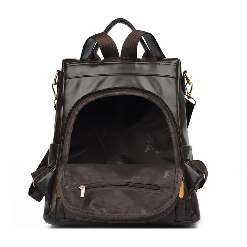 Soft Leather Women 2025 New Trendy Fashion Anti-theft Backpack Multifunctional Commuting School Bag ddmymoon