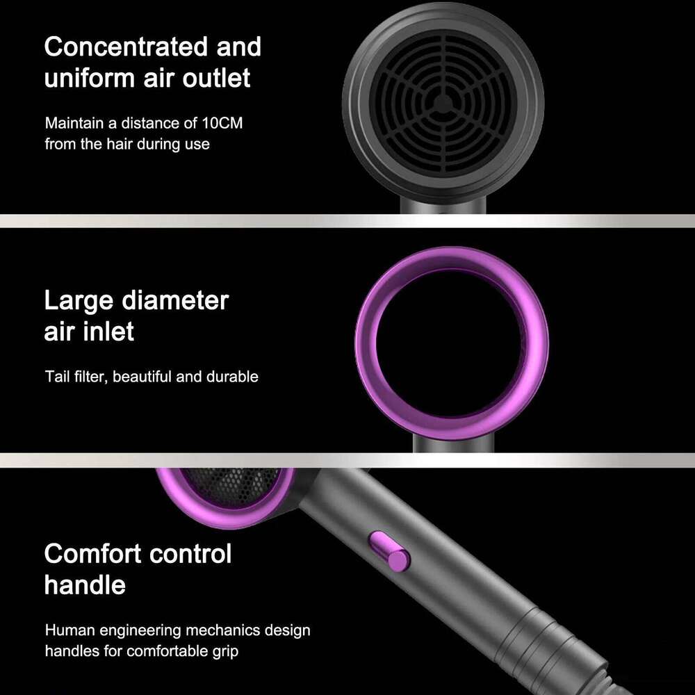 New High-Speed 800W High-Power Negative Ion Ultra Silent Recommended Professional Dryer For Home Hair Salons