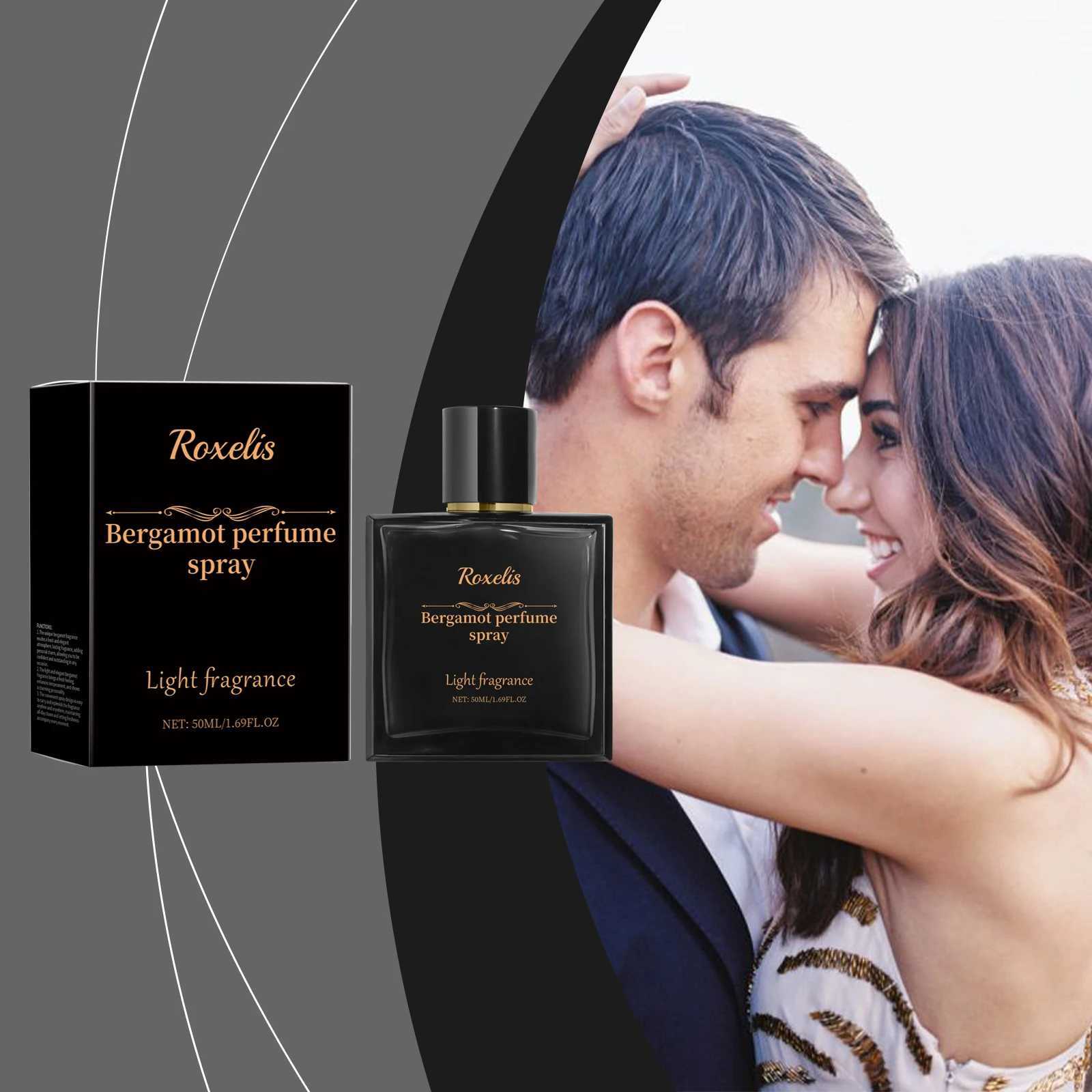 50ml Roxelis Bergamot Aroma Charming Perfume Long Lasting Fresh Scent Pheromone Couple Flirting Dating Atmosphere Perfume XJ250811