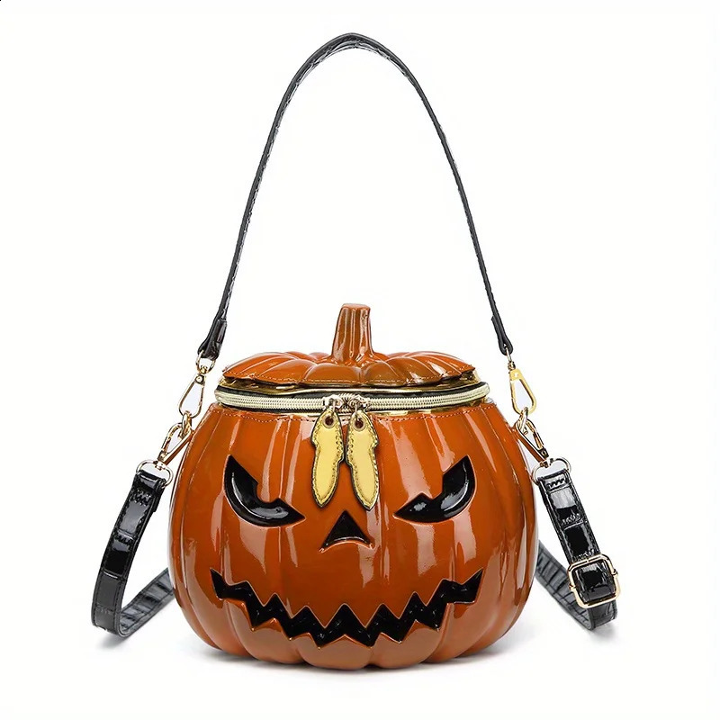 Pumpkin Purse Novelty Purses for Women FunnyHalloween Purses and Handbags Pumpkin Crossbody Bag 250807