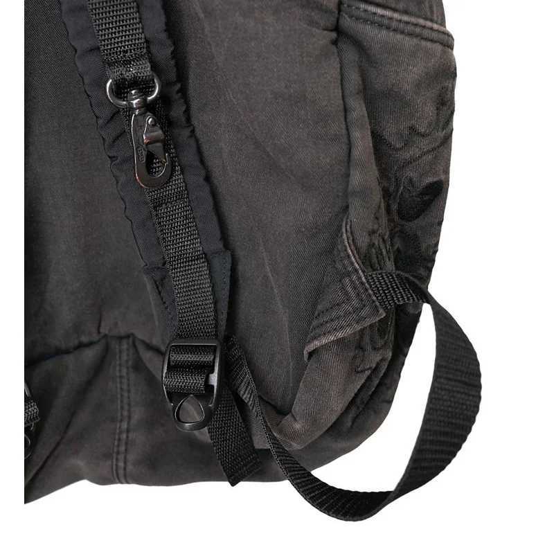 Unisex Black Denim Backpack Y2k School Bag Large Capacity Women Fashion Design Backpacks Grunge Book Bags for High School Students M250811