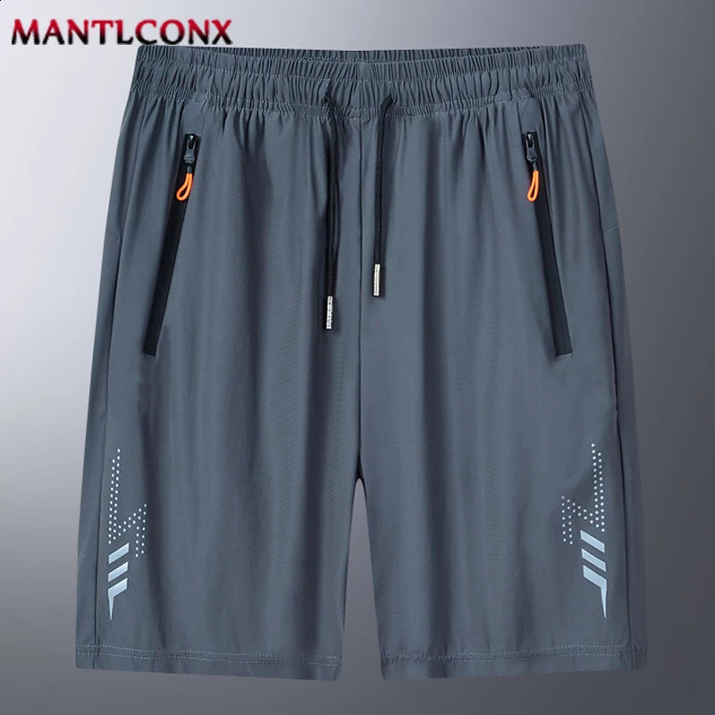 Solid Mens Beach Shorts Sports Short Pants Jogging Running Quick Dry Board Men Summer Thin Zipper Pockets Loose Bottom 250729