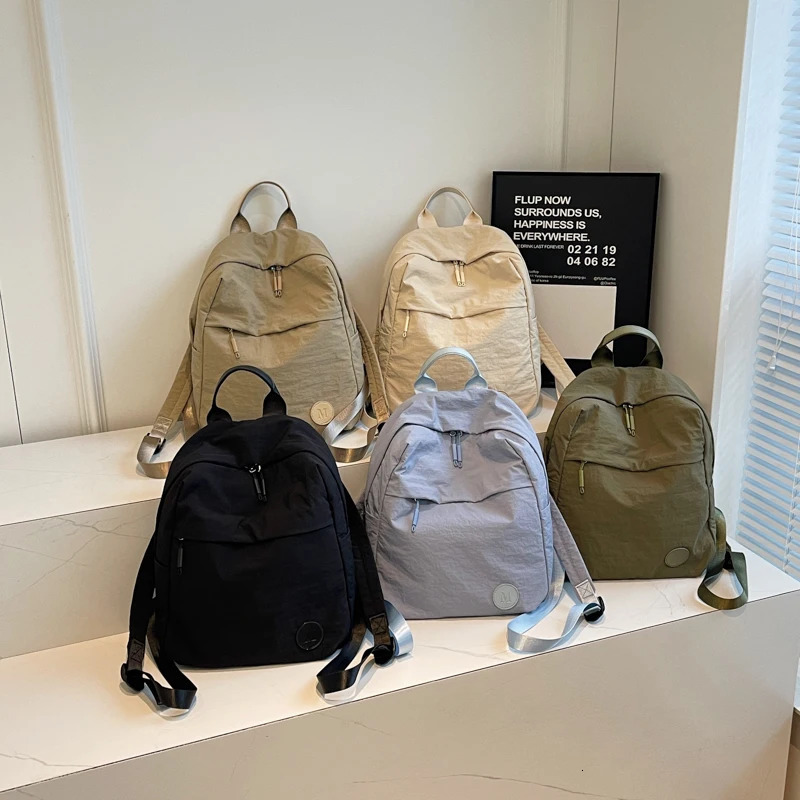 Lightweight nylon cloth backpack for women versatile travel casual mommy bag suitable girls col 250811