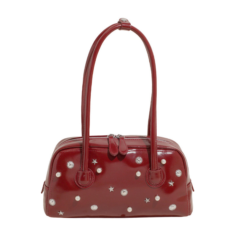 New Women's Urban Simple Trendy High-end Pillow Pearl Versatile Shoulder Bag Women ddmymoon