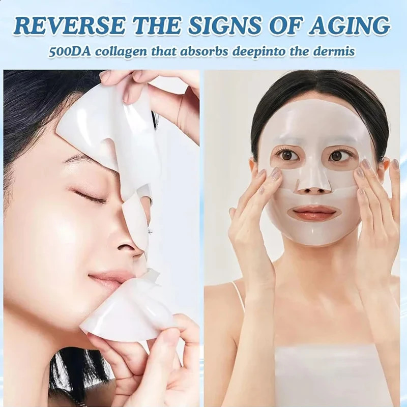 13510PCS Bio Collagen Face Mask Fade Face Fine Line Lift Firm Skin -Aging Brighten SkinCare Korean Cosmetics 250809