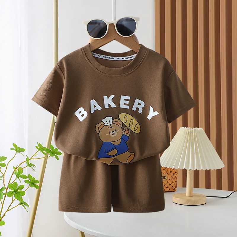 Short Sleeve Shorts Outfits 1 2 3 4 Years Old CHIld Clothing Set Print T-shirt+Shorts Casual Fashion Tops Shorts Two Piece Z250811