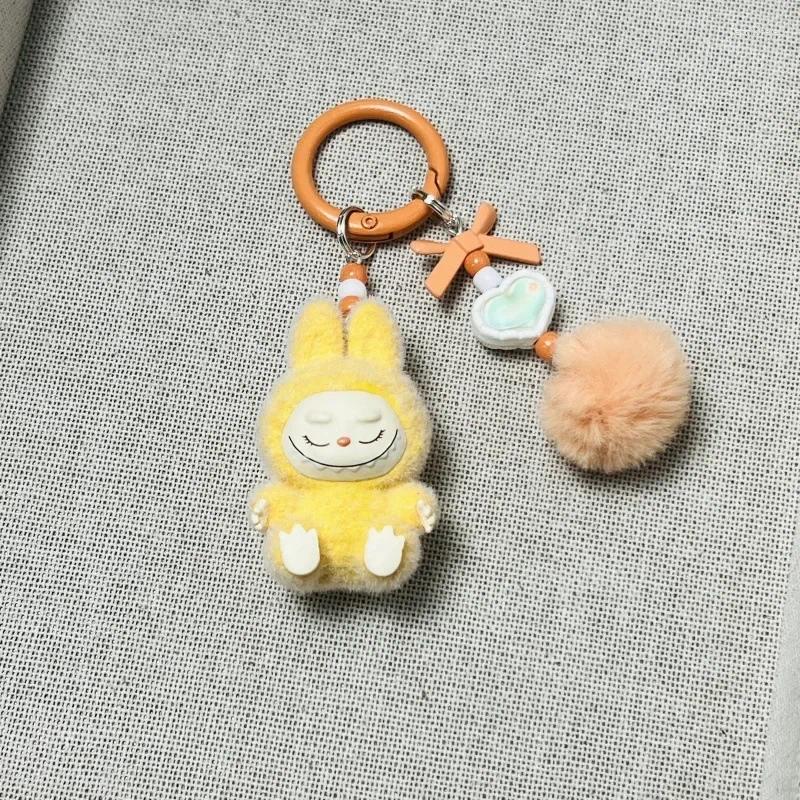 Cartoon Christmas Gift Kawaii Particles Phone Chain Keychain Bag Cell Charm Cute Key