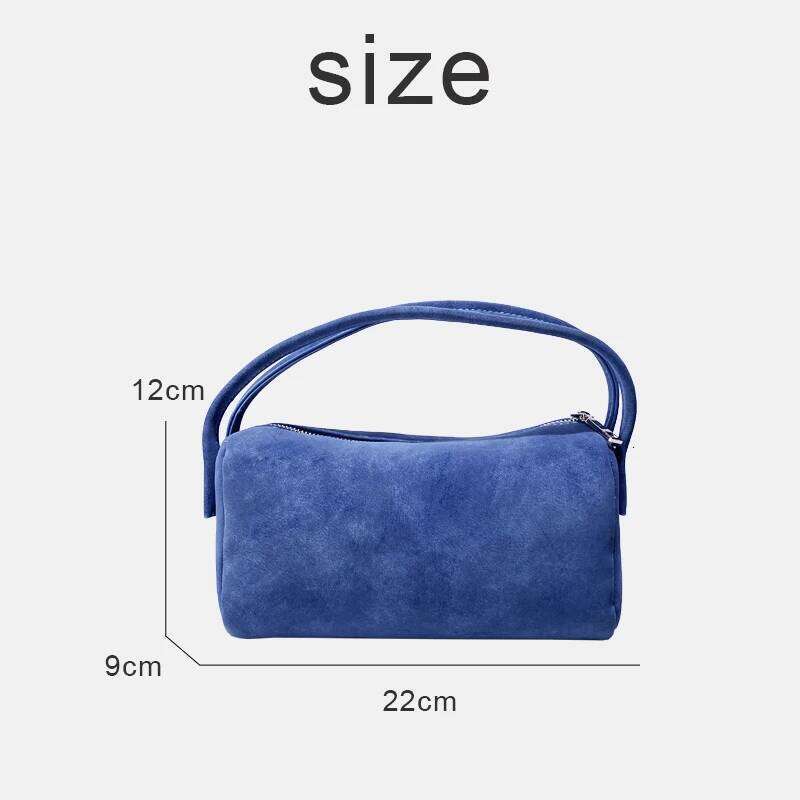 Korean Casual Small Pillow Bags For Women Designer Handbag And Purses 2025 New In PU Soft Double Handles Shoulder Tubular