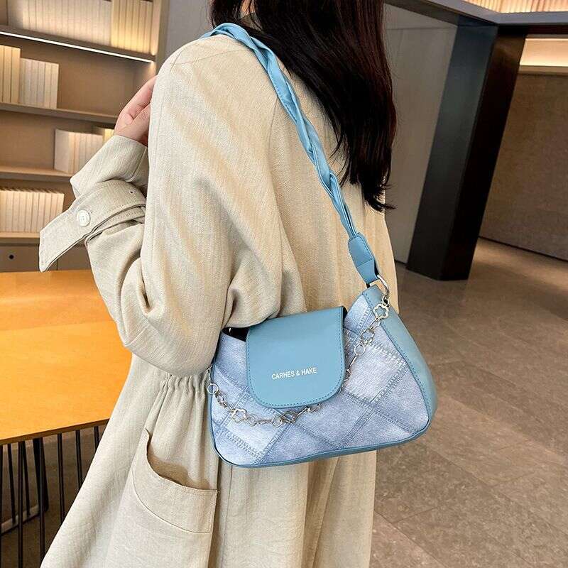 Trendy Niche Handbags For Women 2025 Summer New Textured Crossbody Shoulder Underarm Bag