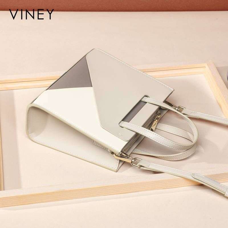 VINEY New 2025 Women's Messenger Summer Mother Light Genuine Leather Shoulder Handbag Small Square Bag