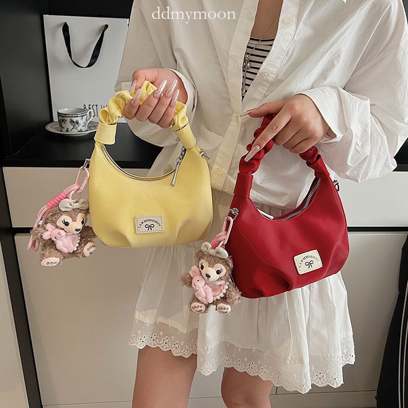 Niche Design for Women Spring Summer 2025 New Fashion Elegant Crossbody Ladies Pleated Handbag Dumpling Bag ddmymoon