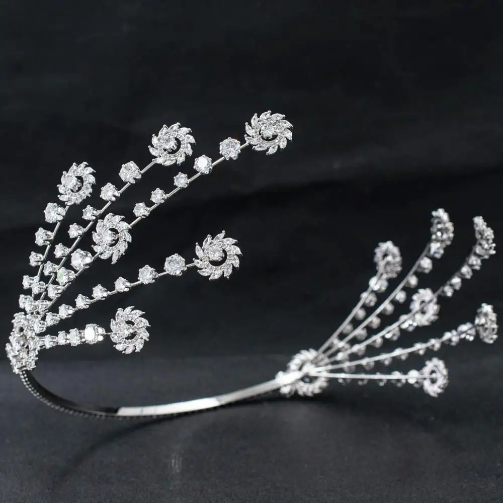 Handmade Cubic Zirconia Bridal Wedding Soft Headband Hairband Tiara Hair Jewelry Accessories Hairpieces CHA10045 250804